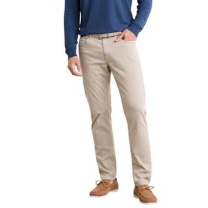 Peter Millar Mens Pants Size 30 x 34 Tan Wayfare Tailored Fit Five Pocket New